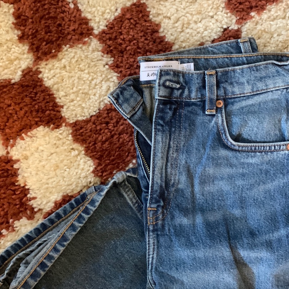 High waist straight leg & Other Stories denim jeans